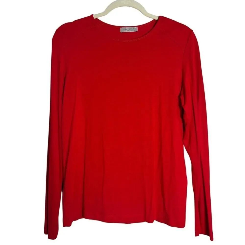 Anatomie Long Sleeve Red Top Women's Sz. M